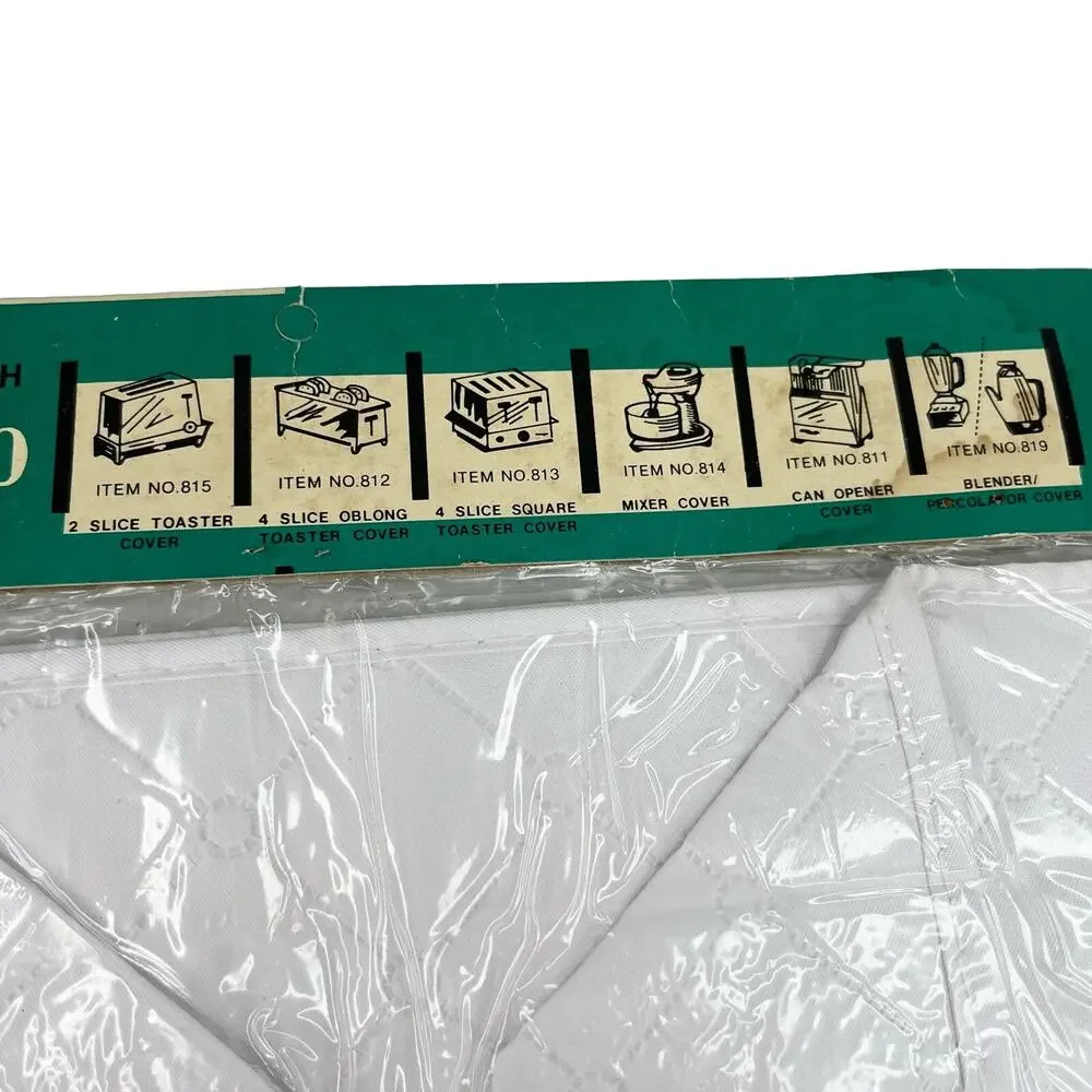 Dora May Vtg 4 Slice Oblong Toaster Cover Quilted Embroidered Vegetables New